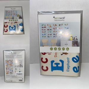 NWT Alphabet Animal Wall Stickers New